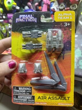 Final Faction alpha team 1 mech Weapons Pack, for mech figures air assault
